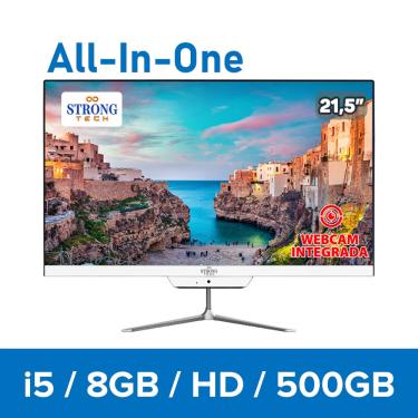 Imagem de Computador All In One Intel Core i7 21,5 8GB HD 500GB 4 Núcleos Super Turbo Hdmi Webcam