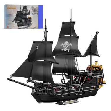 Imagem de Brinquedo de blocos de construção SAMYBLOCKS Pirate Ship 1424 unidades