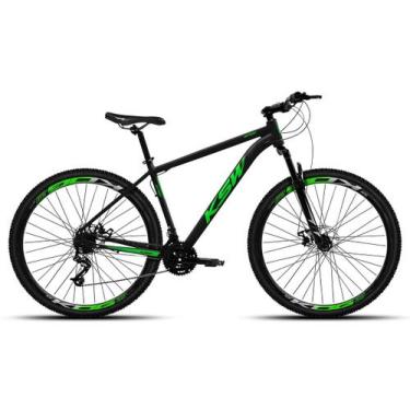 Imagem de Bicicleta Aro 29 KSW XLT100 18V 3X6 Freios a Disco, Preto, Verde, 21