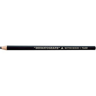 Imagem de Mitsubishi Pencil K7600.24 Lápis de cor dermatógrafo à base de óleo, nº 7600, preto, 1 dúzia