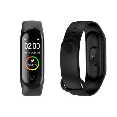 Imagem de Pulseira Relógio Inteligente Smart Bracelet Rastreador Freqüência Card