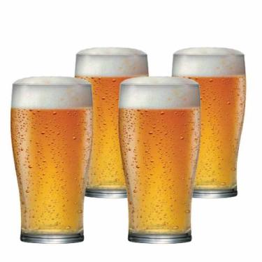 Imagem de Jogo de Copos de Vidro Pint Para Cerveja 590ml 4 Pcs Ruvolo