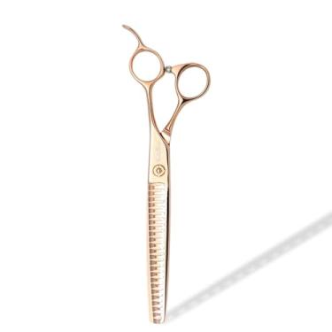 Imagem de SnipStar 7,5 polegadas Pet Chunker tesouras ouro de alta gama 24 dentes tesouras para cuidados de cães, taxa de diluição 75%