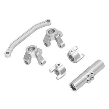 Imagem de RC DIREÇÃO FRONTAL CONJUNTO PARA BARRAGEM DE ECX 1/24 RGT 1/24 FTX/SUPLO DE ALIANTE DE ALINHA DE ALIMA (Prata)