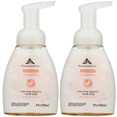 Imagem de Essentials Sabonete espumante de glicerina, vitamina E, 20 ml, pacote com 2