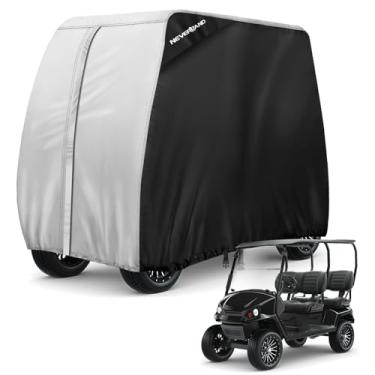 Imagem de NEVERLAND Capa para carrinho de golfe 4 passageiros - Capas de carrinho de golfe Waterprood para ambientes externos, capas de carro clube 420D com saída de ar compatíveis com EZGO Yamaha Club Car 4