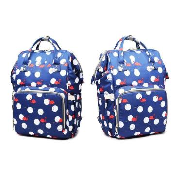 Imagem de Mochila Maternidade Bebe Bolsa Flamingo Azul