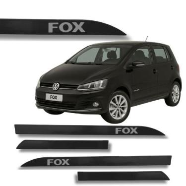 Imagem de Jogo Friso Lateral Fox Ponta de Faca Grafia Cores Volks - Macall, Pret