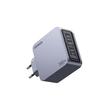 Imagem de UGREEN Nexode Pro Carregador USB C 160 W GAN, carregador USB C de carregamento rápido PD3.1 de 4 portas, compatível com MacBook Pro/Air, iPad, iPhone 15 Pro Max, Galaxy S24 Ultra, DELL XPS