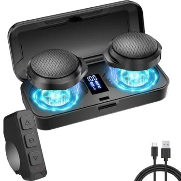 Imagem de Jiawu Fone de Ouvido Bluetooth de Motocicleta Com Estojo de Carregamento e Controle Remoto, Alto falante de Capacete Bluetooth Com Microfones, Fones Ouvido Sem Fio para Esqui e