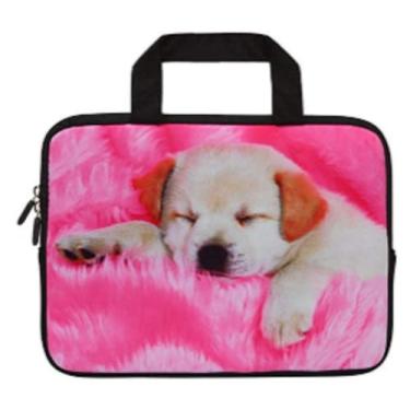 Imagem de HYUTOTA Bolsa para laptop 14 15 15.4 15.4 15,6 polegadas, bolsa de proteção para computador, capa de neoprene, capa de viagem macia para Dell, Lenovo, Toshiba, HP, Chromebook, ASUS Acer (cachorro fofo