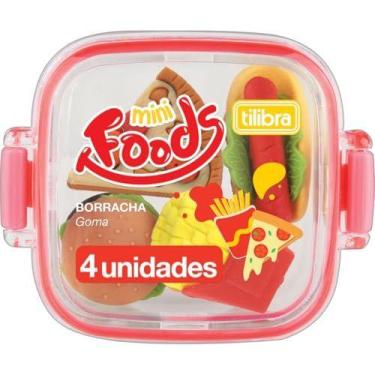 Imagem de Borracha Decorada Mini Foods C/4 (S) - TILIBRA