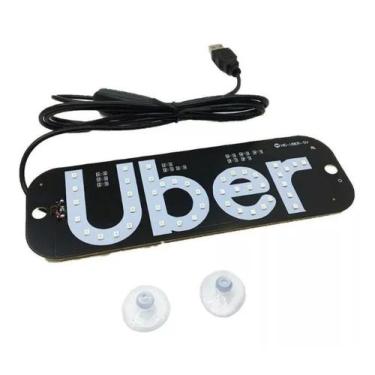 Imagem de Placa de LED para Carro USB Motorista Parceiro Aplicativo Serviços de 