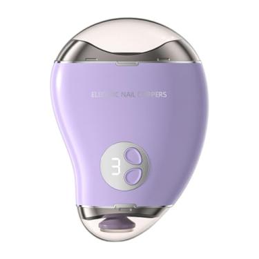 Imagem de Ysyqkn Cortador de Unhas Elétrico, Dispositivo Prático de Manicure/pedicure Elétrico, Lixador de Unhas Elétrico para Adultos E Idosos, Roxo