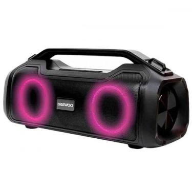 Imagem de Caixa de Som Bluetooth Grande Preto Daewoo 200W - Iluminação em Led