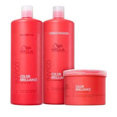Imagem de Wella Brilliance Invigo Color  kit Proteção da cor dos cabelos tingido