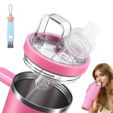 Imagem de Adaptador de copo para Stanley, use seus cartuchos de sabor com seu copo, serve para copos Stanley Quencher H2.0 FlowState de 1,134 g/1,814 g, plástico livre de BPA, silicone de grau alimentício, à