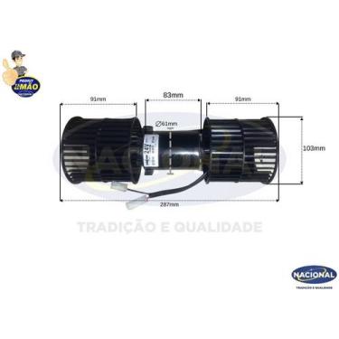 Imagem de Eletroventilador radial duplo t60-79 r100 sem carcaca 1vl08 24v - 1011