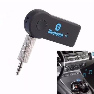 Imagem de Receptor Bluetooth Adaptador Música P2 Som Carro Chamada Com Design Co