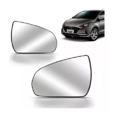 Imagem de Par Lente Espelho Retrovisor Hb20 2020 Com Base - TOP