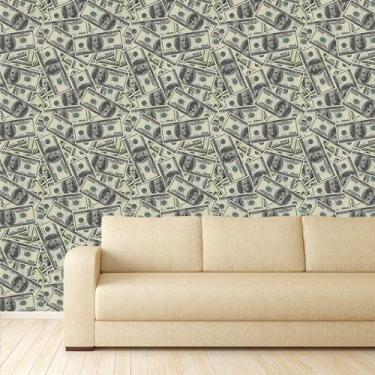 Imagem de Papel de Parede Adesivo - Dólar - 026ppd - Allodi