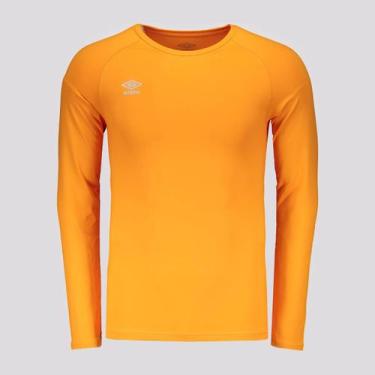 Imagem de Camisa Térmica Umbro Manga Longa Laranja, G