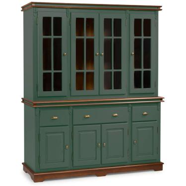 Imagem de Cristaleira Arca e Oratório 8 Portas 3 Gavetas Manchester 2055 Linz Móveis - Verde Musgo/Imbuia Glazer