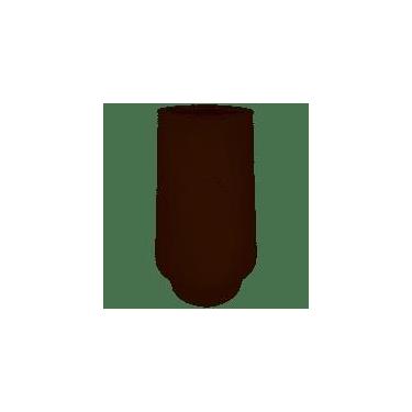 Imagem de Vaso de vidro marrom fosco Paulista 12x22 cm - Cristais Parisiense