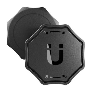 Imagem de GUANZHI Suporte Airtag – Capa estilo chave octogonal para carro, caminhão, ímã de terra ultra rara e fita dupla face forte, design oculto IPX8 à prova d'água e à prova de choque (preto octógono único)