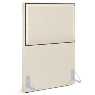 Imagem de Cabeceira Box Solteiro Com Tachas 100 cm Vicenza L02 Facto Pérola Metalizado - Lyam Decor