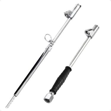 Imagem de Kit Bico Inflador + Calibrador Longo Borracharia Caminhões