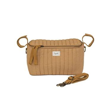 Imagem de 3 Sprouts Organizador universal acolchoado para carrinho de bebê com suporte de copo e zíper – acessório durável para carrinho de bebê com armazenamento – alça de ombro que converte o organizador em