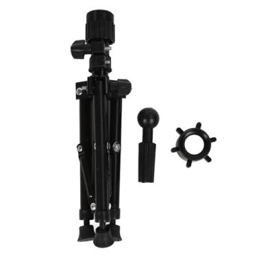 Imagem de Suporte de cabeça de manequim para peruca Tripé ajustável em liga de alumínio Luz forte Suporte durável portátil para salões de treinamento de penteado para uso profissional