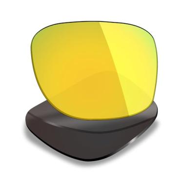 Imagem de Mryok Lentes de reposição polarizadas para óculos de sol Arnette Fire Drill AN4143, HD Polarized, proteção UV, resistente a impactos e ajuste perfeito - Ouro 24K