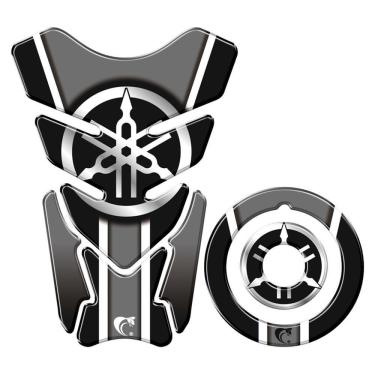 Imagem de Adesivo Protetor Tanque E Bocal Moto Yamaha Diapasão Cinza
