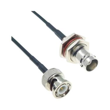 Imagem de Conector BNC Macho Fêmea Com Plugue E Conector De Rosca Para Cabo RG17