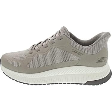 Imagem de Skechers Tênis masculino Hands Free Slip-ins-Bobs Sport Squad Chaos 4, Cinza-escuro, 38