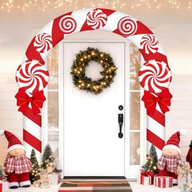 Imagem de 3PCS Christmas Candy Porch Banners Christmas Door Decorations Xmas Party Door Covers Banner Candyland Hanging Backdrop Porch Signs for Xmas Holiday Candy Land Birthday Party Supplies Photo Booth Prop