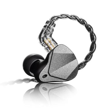 Imagem de AGA ONE Fones de ouvido intra-auriculares de alta fidelidade, cavidade dupla de 10 mm e duplo magnético DD IEM fones de ouvido com fio, fones de ouvido de estúdio, capa de jateamento de areia CNC com