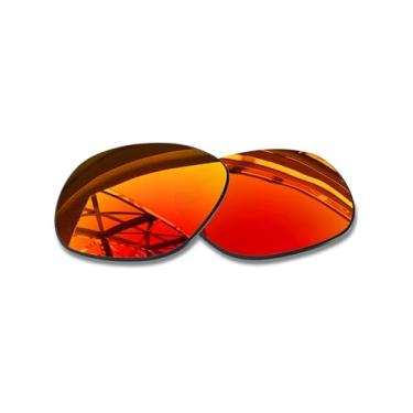 Imagem de SmartVLT Lentes de reposição masculinas para óculos de sol Oakley Garage Rock OO9175 - Mais opções, Vermelho fogo, Tamanho �nico