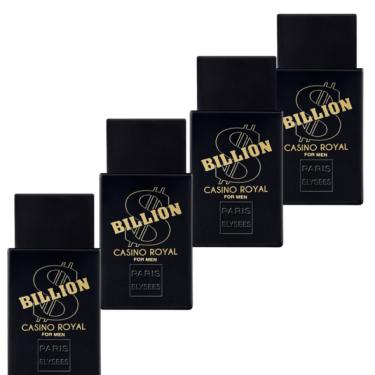 Imagem de Kit com 4 Perfumes Impotado Billion Cassino Royal 100ml
