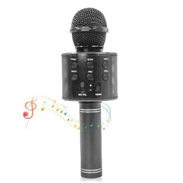 Imagem de Microfone Karaokê sem Fio com Bluetooth, Gravação, Preto