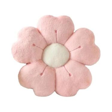 Imagem de Almofada De Pelúcia Em Forma De Flor Confortável Para Sofá, Colchão, C