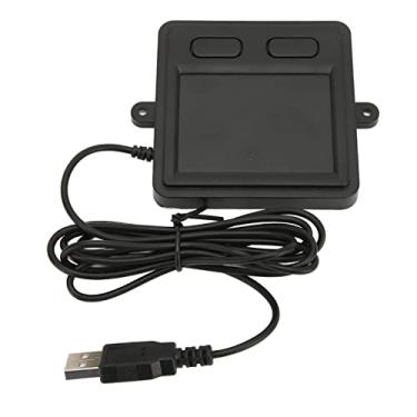 Imagem de Naroote Touchpad Usb Com Fio de Alta Sensibilidade, Design de 2 Botões, Resposta Rápida para Laptop, Desktop, Home Office, Abs Preto, Trackpad Portátil