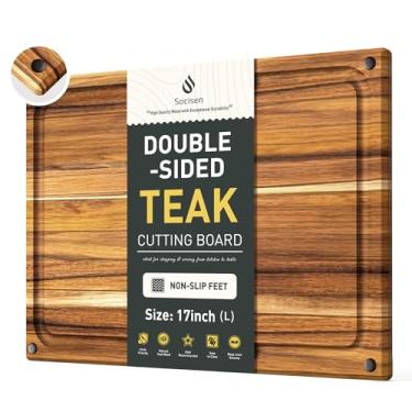 Imagem de Tábua de cortar, tábua de cortar madeira, tábua de charcutaria, dupla face, tábua de servir, cozinha, essencial, casa, aquecimento, anfitriã, presente para presente de Natal, casamento, aniversário