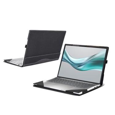Imagem de Capa para laptop HP EliteBook 630 G11 Notebook 13,3 polegadas capa de couro PU proteção contra quedas de computador (preto)