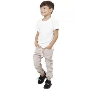 Imagem de Calça Jogger infantil Jeans e Sarja Com Elástico e Punho - Mitchelgutt