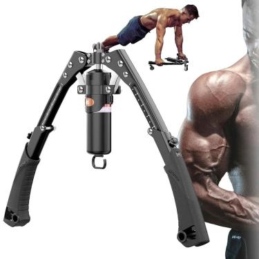 Imagem de Aparelho Exercitador Braço Abdominal Força Ajustval Musculo Resistencia Treino Rodinha Academia Musculaçao FitnessS