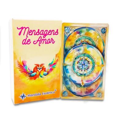 Imagem de Baralho Taro Mensagens de Amor 56 cartas Autoexplicativas - Mandala
