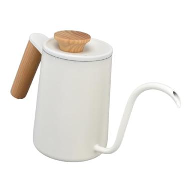 Imagem de Cafeteira de Gotejamento com Alça Aço Inoxidável Bico Longo em Ganso para Café e Chá Design Ergonômico Fácil Limpar